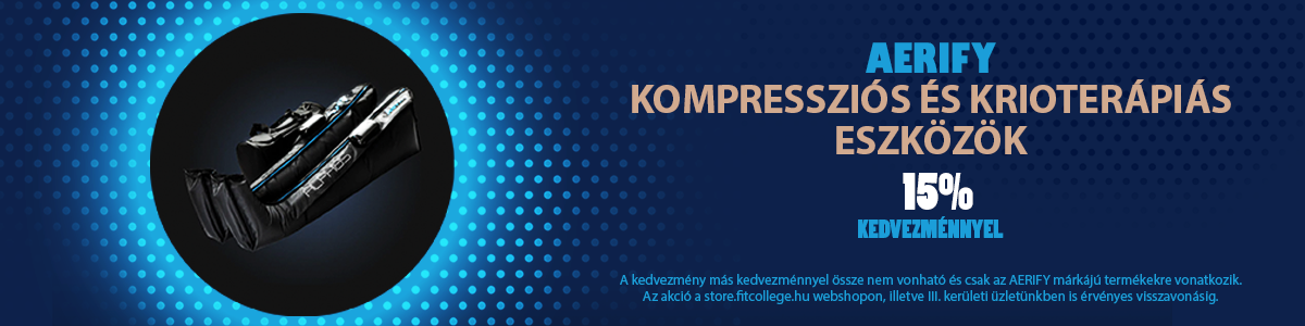 Aerify krioterápiás és kompressziós masszázseszközök 15% kedvezménnyel - FitCollege STORE