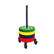 SVELTUS OLYMPIC DISC STACKER WITH CASTORS - OLIMPIAI SÚLYTÁRCSA TARTÓ ÁLLVÁNY GÖRGŐKKEL