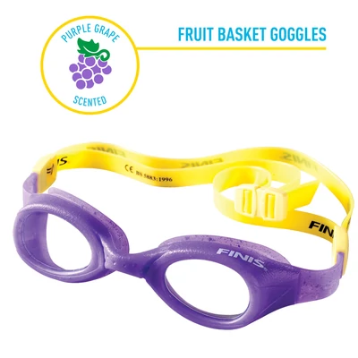 FINIS FRUIT BASKET GOGGLE- GYÜMÖLCSKOSÁR ILLATÚ GYEREK ÚSZÓSZEMÜVEG (LILA- SZŐLŐ)