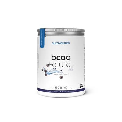 BCAA + GLUTA FEKETE RIBIZLI 360 G több ízben
