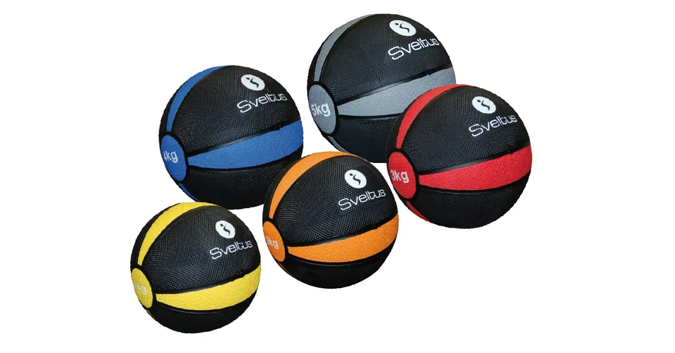 SVELTUS MEDICIN BALL medicin labda gumi borítással (4 KG) - Medicin ...